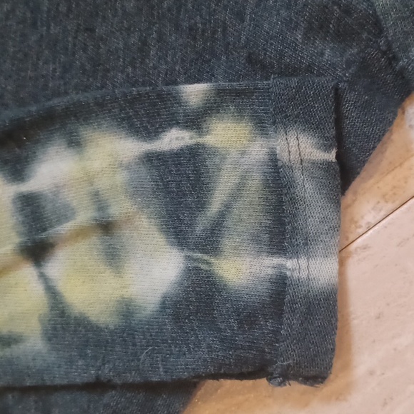 We The Free by Free People Green Tie Dye Cotton Blend Mock Turtleneck - Picture 2 of 10